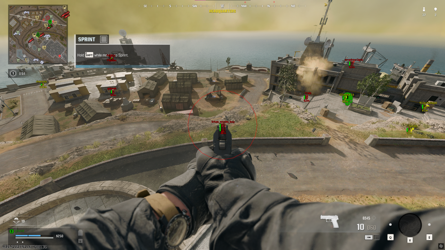 Warzone hacks with aimbot and ESP wallhack overlay