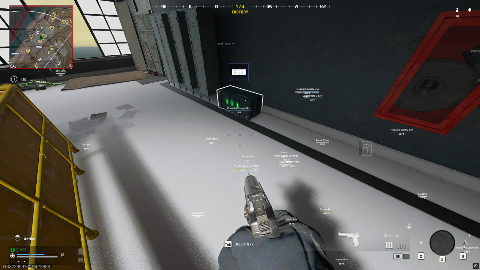 Warzone hacks with aimbot and ESP wallhack overlay