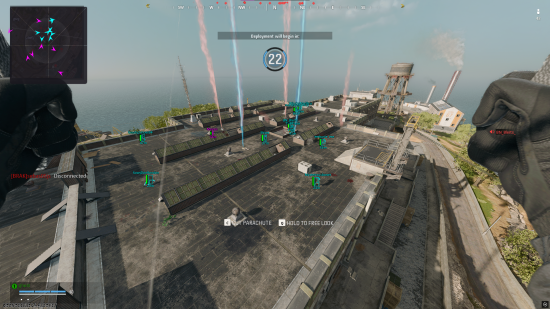 Warzone hacks with aimbot and ESP wallhack overlay